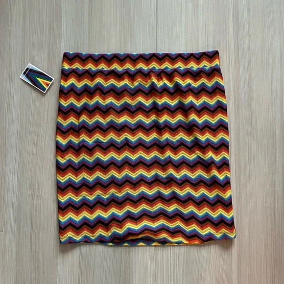 Target Skirts Target Pride Zig Zag Rainbow Skirt Poshmark